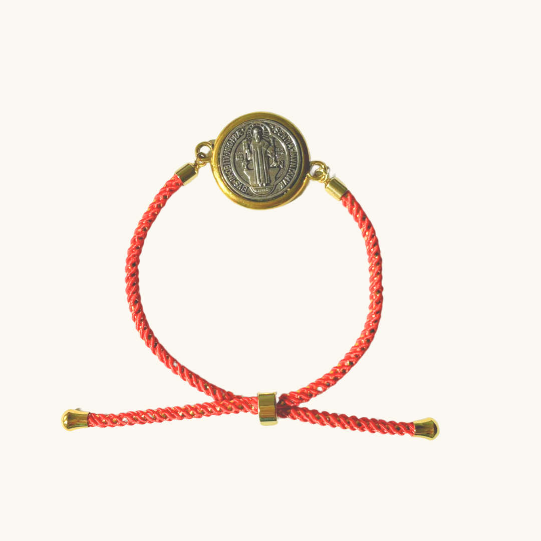 Pulsera Roja con San Benito