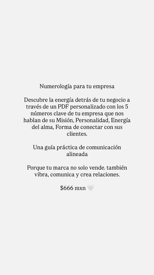 Numerología de Empresas
