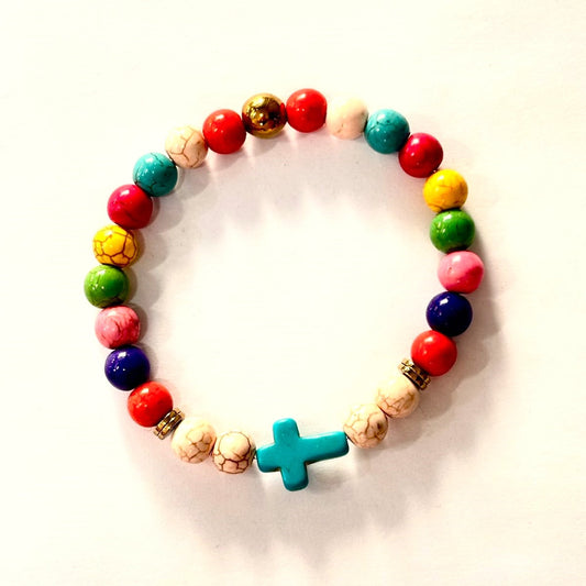 Pulsera de Cruz Colorida