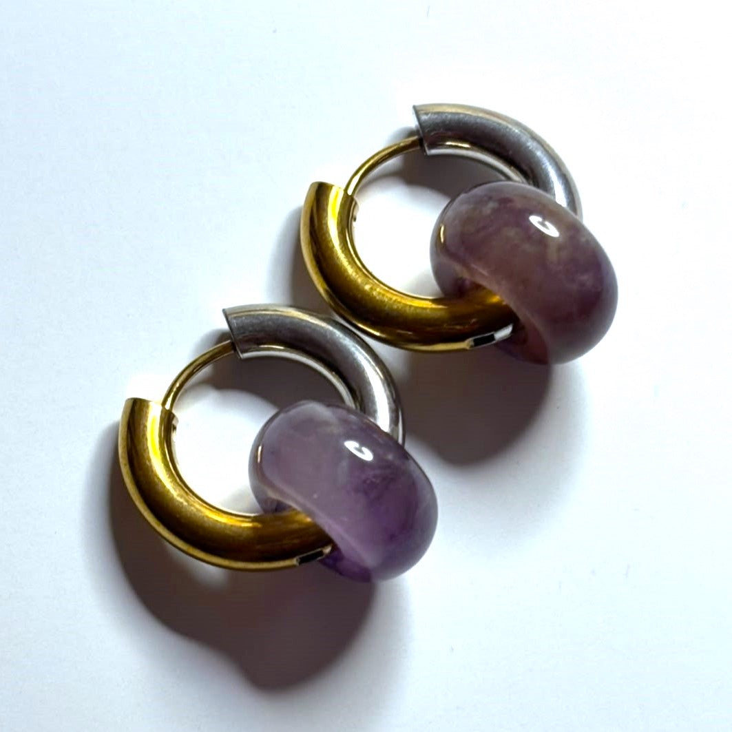 Aretes de Amatista